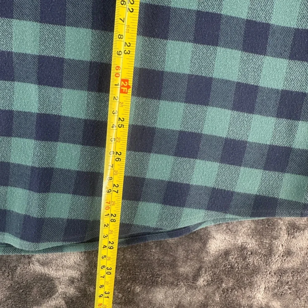 UNTUCKit Vigouroux WF Slim Fit Flannel Shirt Mens XL Green‎ Navy Buffalo Check - Picture 5 of 7